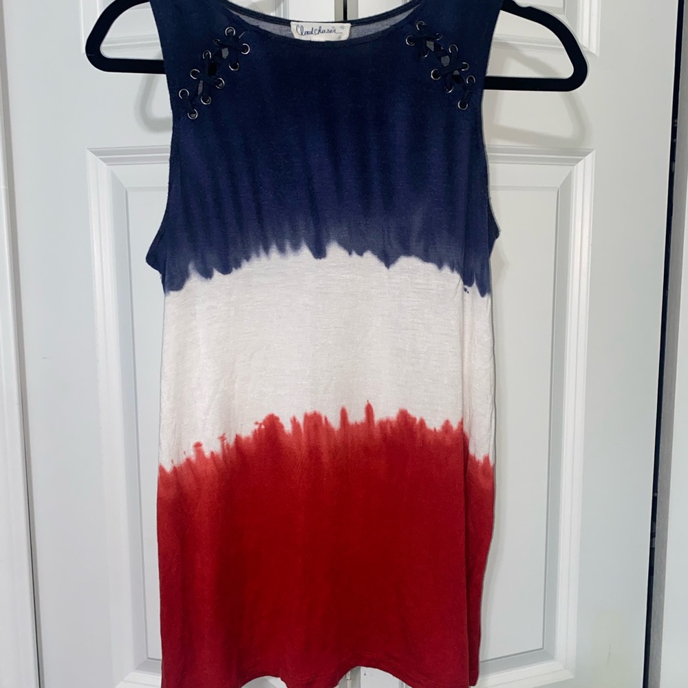 Red White and Blue Tank Top